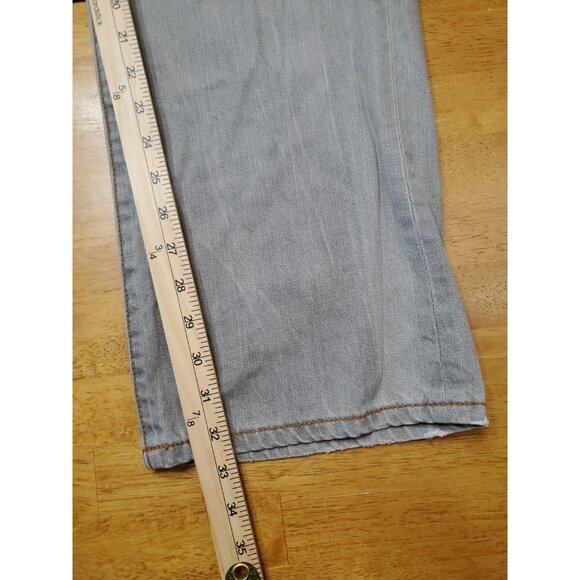 Rocawear Jeans Men 38x33 Baggy Loose Fit Gray Wash Denim Hip Hop Y2K Distressed - Picture 2 of 16